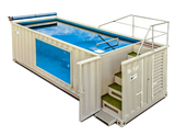 Piscina contenedor panorámica de 6,05 x 2,44m