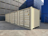 Contenedor marítimo 40 pies lateral abierto beige nuevo