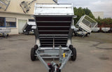 Remolque basculante de alta resistencia Lider, PTAC 1500 kg, ejes dobles con freno